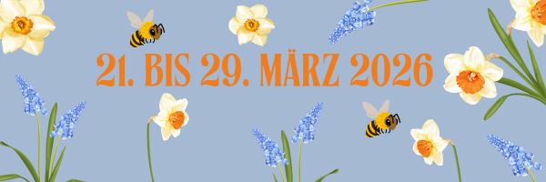 Header zum Frühlingsmarkt 2026 im Naturschutzzentrum